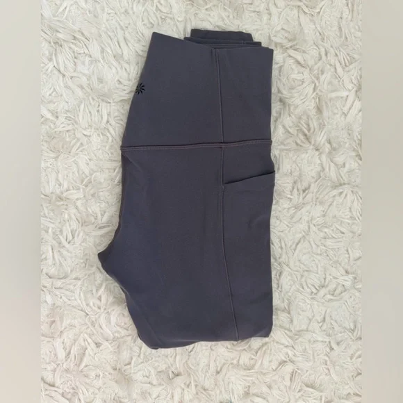 Athleta Salutation Stash pocket 7/8 Tight Leggings color Slate Size Small - Picture 7 of 8